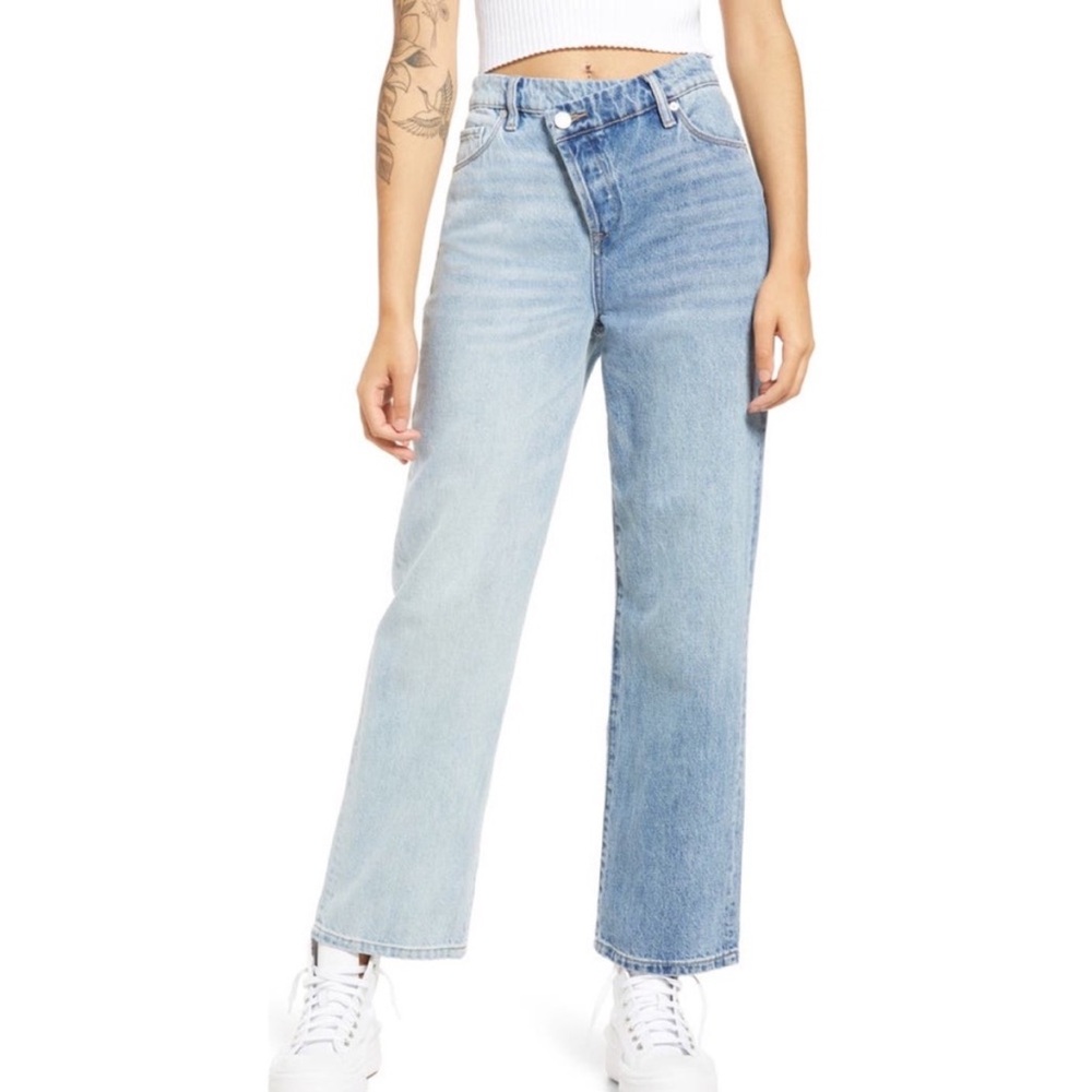 Blank NYC Baxter Two Tone Overlap Straight Jeans